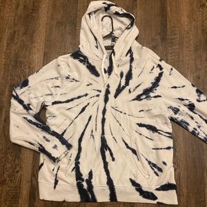 Tie dye mens polo hoodie